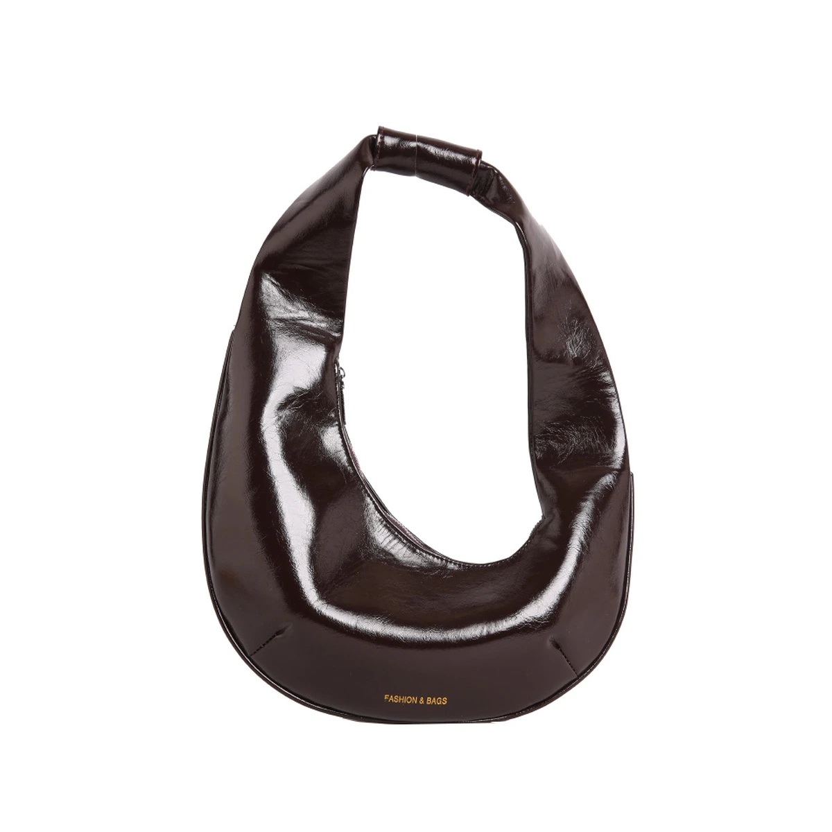 ZUNKANG Direct Glossy Moon Hobo Bag #3036 — satchel made by ZUNKANG factory, MOQ 100